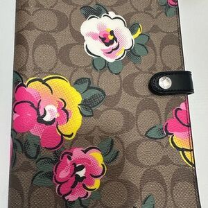 Floral Patterned Notebook with Snap Closure
